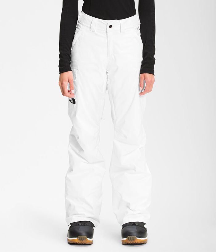 The North Face Snow Pants Freedom Insulated White - Womens - Thailand PFGWX-0259